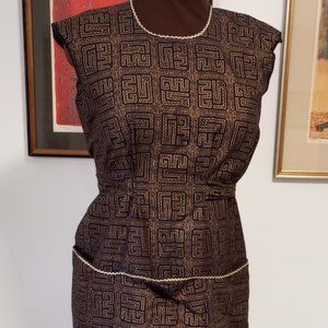 Vintage Smock or Work top/Craft Apron or wear as a top